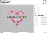 Manana S V6 Embroidery File 6 sizes