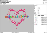 Manana S V6 Embroidery File 6 sizes