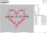 Manana S V6 Embroidery File 6 sizes