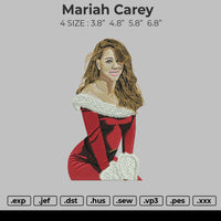 Mariah Carey Embroidery