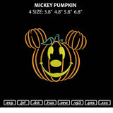 Mickey Pumpkin Embroidery