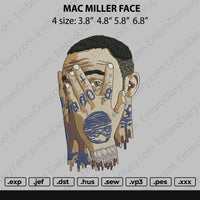 Mac Miller Face Embroidery