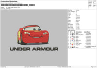 Mc Queen Under Armour Embroidery File 6 sizes