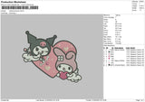 Melokuro With Love Emboidery File 6 sizes