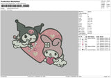 Melokuro With Love Emboidery File 6 sizes