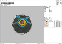 Newton Pokemon Embroidery File 7 sizes