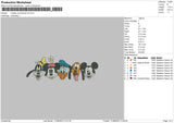 Mickey Friends V5 Embroidery File 6 sizes