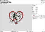 Mickey Cupid Embroidery File 6 sizes