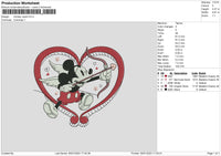 Mickey Cupid Embroidery File 6 sizes