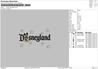 D Stars Embroidery