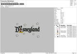 D Stars Embroidery