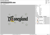 D Stars Embroidery