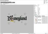 D Stars Embroidery