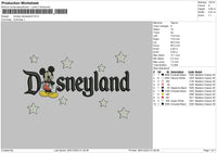D Stars Embroidery