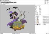 Mickey Halloween V5 Embroidery File 6 sizes