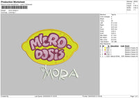 Micro D Embroidery File 6 sizes