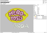 Micro D Embroidery File 6 sizes
