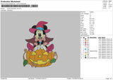 Minnie Halloween V6 Embroidery File 6 sizes
