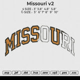 Missouri v2 Embroidery