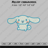 Melody Cinnamorol Embroidry