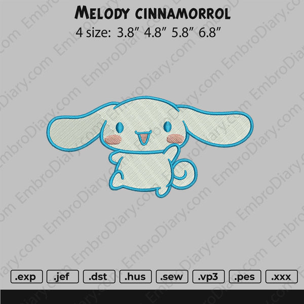 Melody Cinnamorol Embroidry