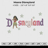 Moana Disneyland Embroidery
