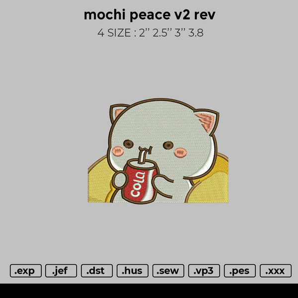 mochi peace v2 rev Embroidery