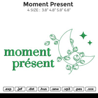 Moment Present Embroidery