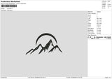 Mountain Embroidery File 6 sizes