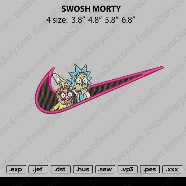 Swoosh Morty Embroidery
