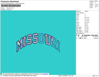 Missouri 02 Embroidery