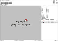 My Angel Embroidery File 6 Sizes