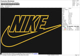 Nike Swoosh Applique Embroidery