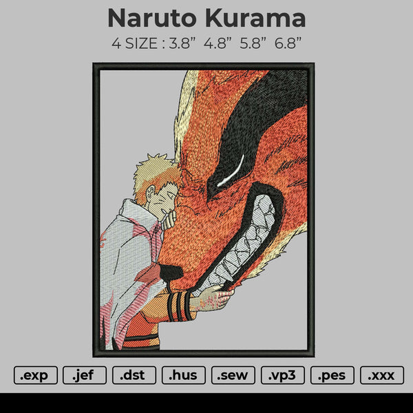 Naruto Kurama Embroidery