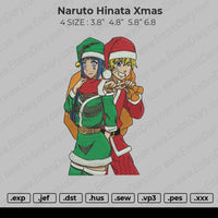 Naruto Hinata Xmas embroidery