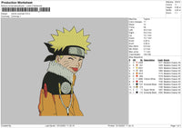 Naruto Uzumaki Embroidery