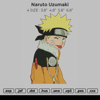 Naruto Uzumaki Embroidery
