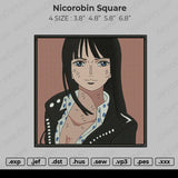 Nicorobin Square embroidery
