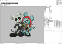 Nightmare Mouse Embroidery File 6 sizes