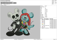 Nightmare Mouse Embroidery File 6 sizes