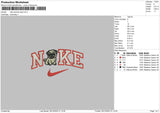 Nike Swoosh Dog Embroidery File 6 sizes