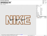 Nike 3 swoosh Embroidery