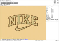 Nike 2 Outline  Embroidery
