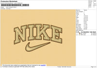 Nike 2 Outline  Embroidery