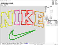 Nike 5 Colors Embroidery