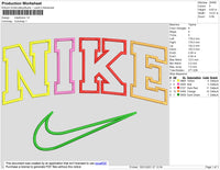 Nike 5 Colors Embroidery