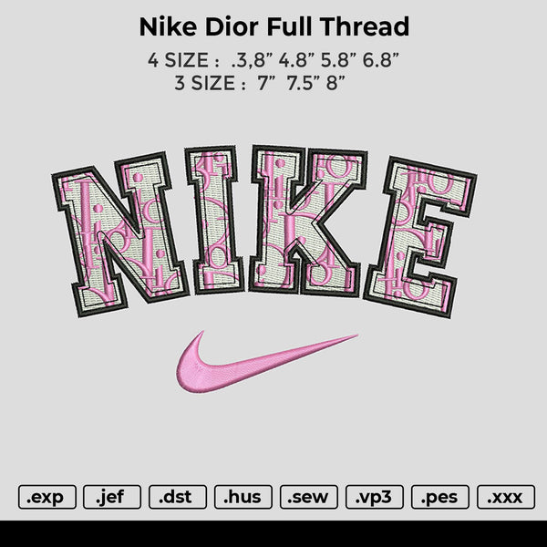 nike Dior Full Thread Embroidery