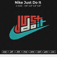 Nike Just Do it Embroidery