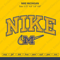 Nike Michigan Embroidery