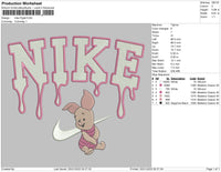 Nike Piglet Embroidery